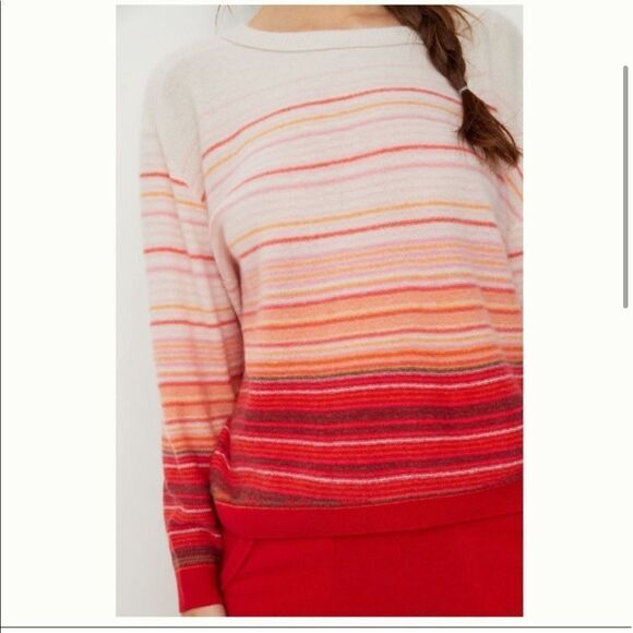 ANTHROPOLOGIE Saturday Sunday Cashmere Striped Ombré Sweater NWT - Picture 4 of 14